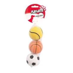 Play&Bite 3 Sponge Sport Balls