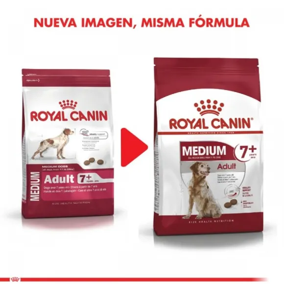 Royal Canin Alimento Seco Perro Adulto Medium Adult 7+