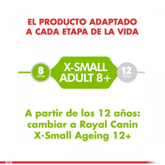 Royal Canin Alimento Seco Perro Adulto X-Small Adult 8+ 1Kg