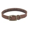 Rustic Leather Town Dog Collar, Chocolate 1" X 20"