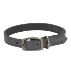 Rustic Leather Town Dog Collar, Slate Grey 1" X 20"