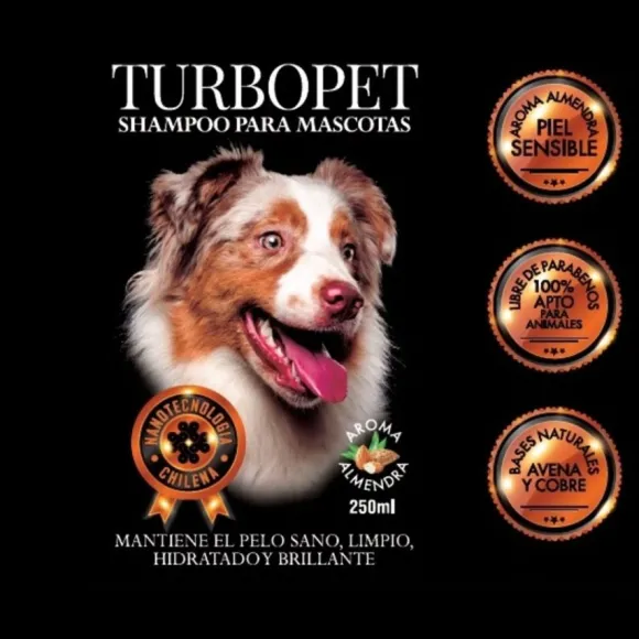 Shampoo Turbopet Para Perro 250 Ml