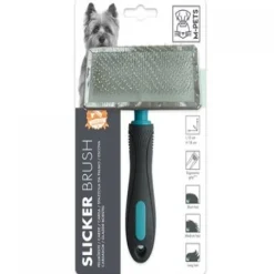 Slicker Brush Mpets Negro Y Azul