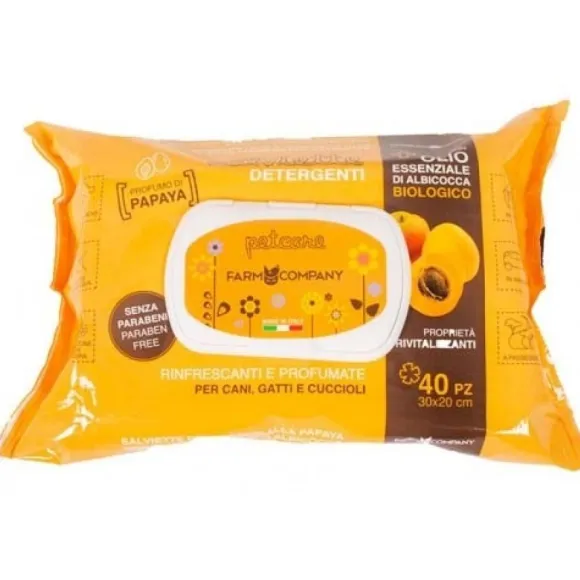 Toallas Humedas Aceite De Damasco Organica Aroma De Papaya