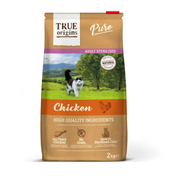 True Origins Cat Adult Sterelised Chicken Grain Free Alimento Para Gato