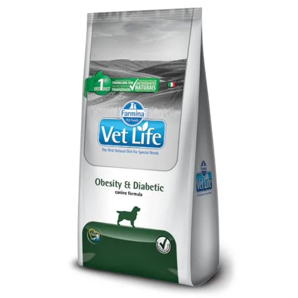 Vetlife Farmina Alimento Seco Medicado Obesity Y Diabetic Perro