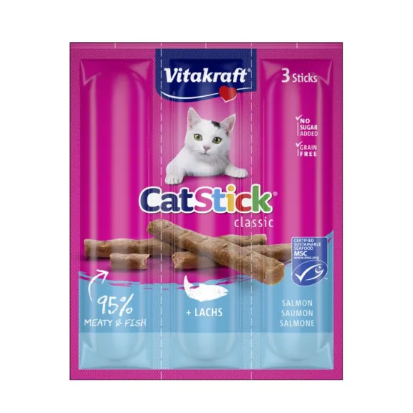 Vitakraft Snack Cat Stick Salmon Unidad 18 Gr