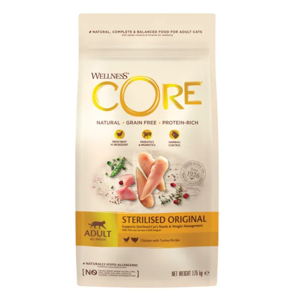 Wellness Core Cat Sterilised Chicken & Turkey Alimento Para Gato
