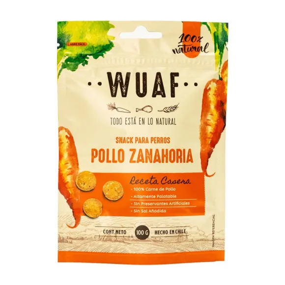 Wuaf Pollo Zanahoria Snack 100G
